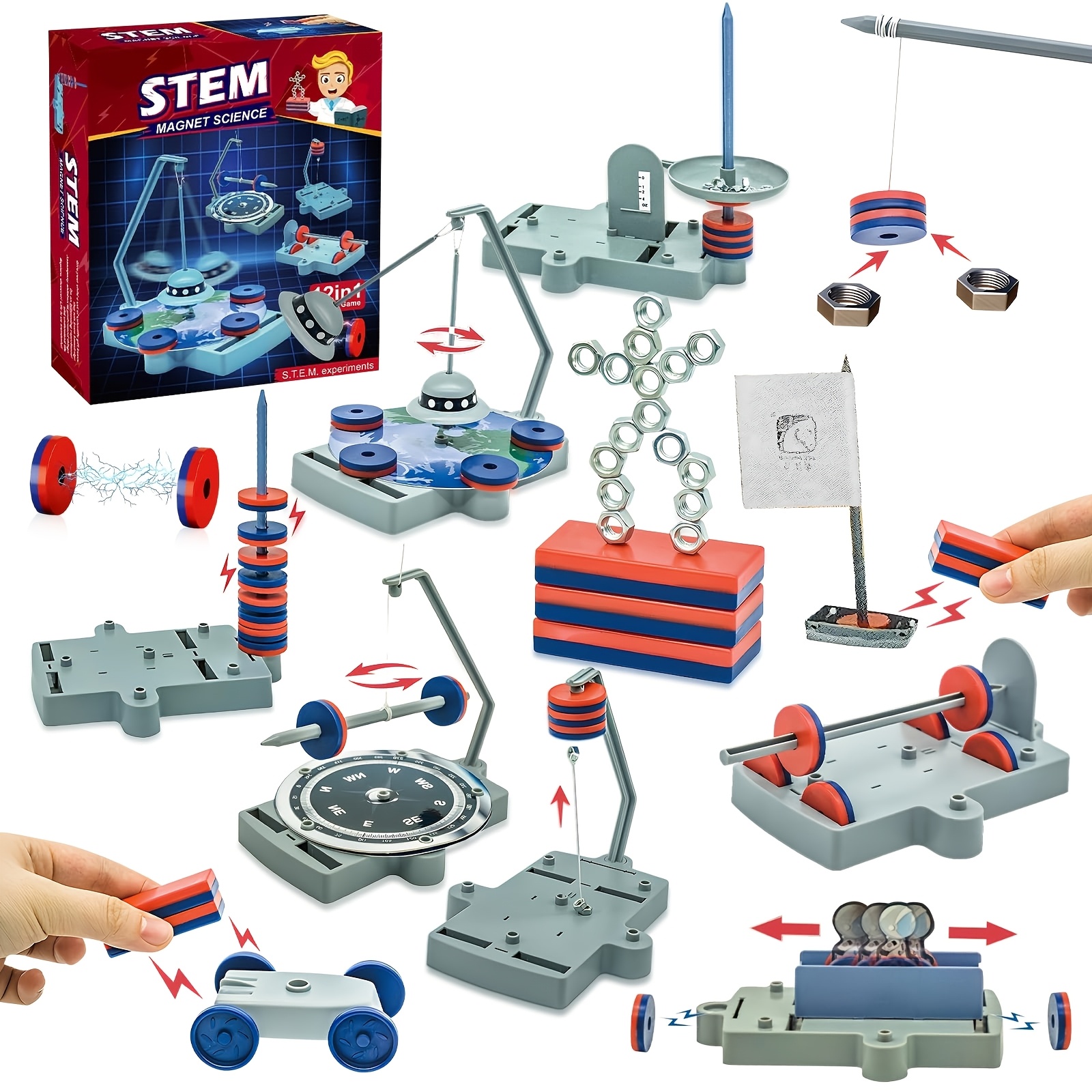Diy Electronics For Kids - STEM Physics Kit – 12-in-1 Anti-Gravity