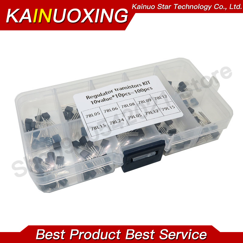 Mosfet Transistor Set - 100pcs/box TO-92 Voltage regulator transistors assortment