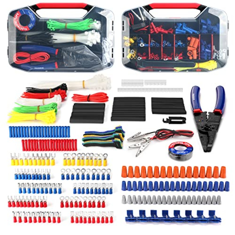 Wire Stripper Cutter - 582-Piece Heat Shrink Wire Connectors Kit,