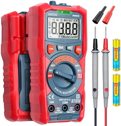 Multimeter Digital - AstroAI TRMS 4000 Count Auto-Ranging Digital