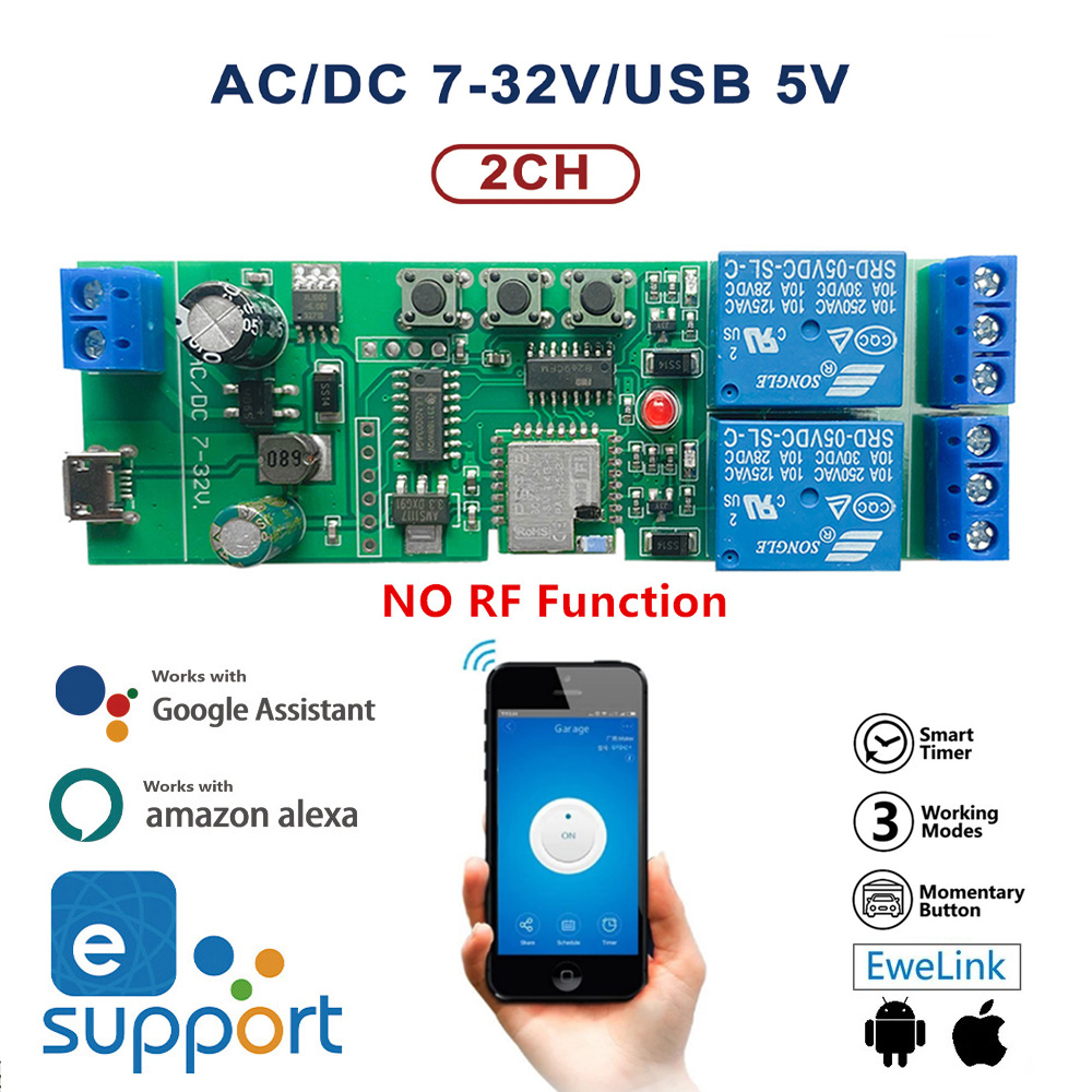 Relay Module 5V - 2CH Ewelink Smart Remote Control Wireless