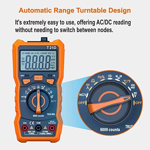 Multimeter Digital - TRMS 6000 Count Auto-Ranging Digital Multimeter