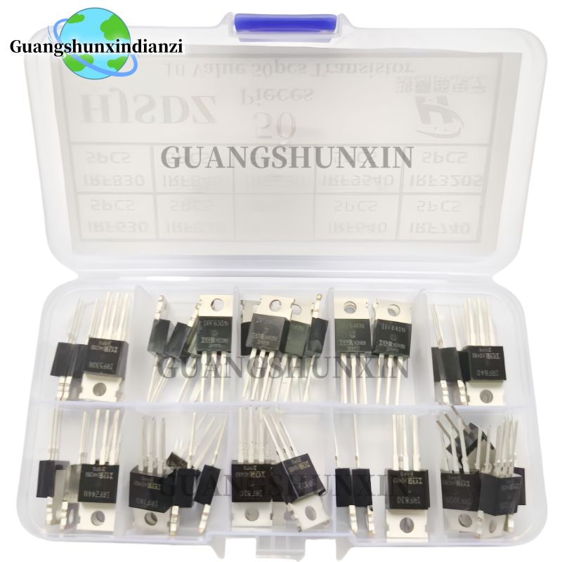 Mosfet Transistor Set - 50pcs 10 Types Mosfet Transistors Assortment