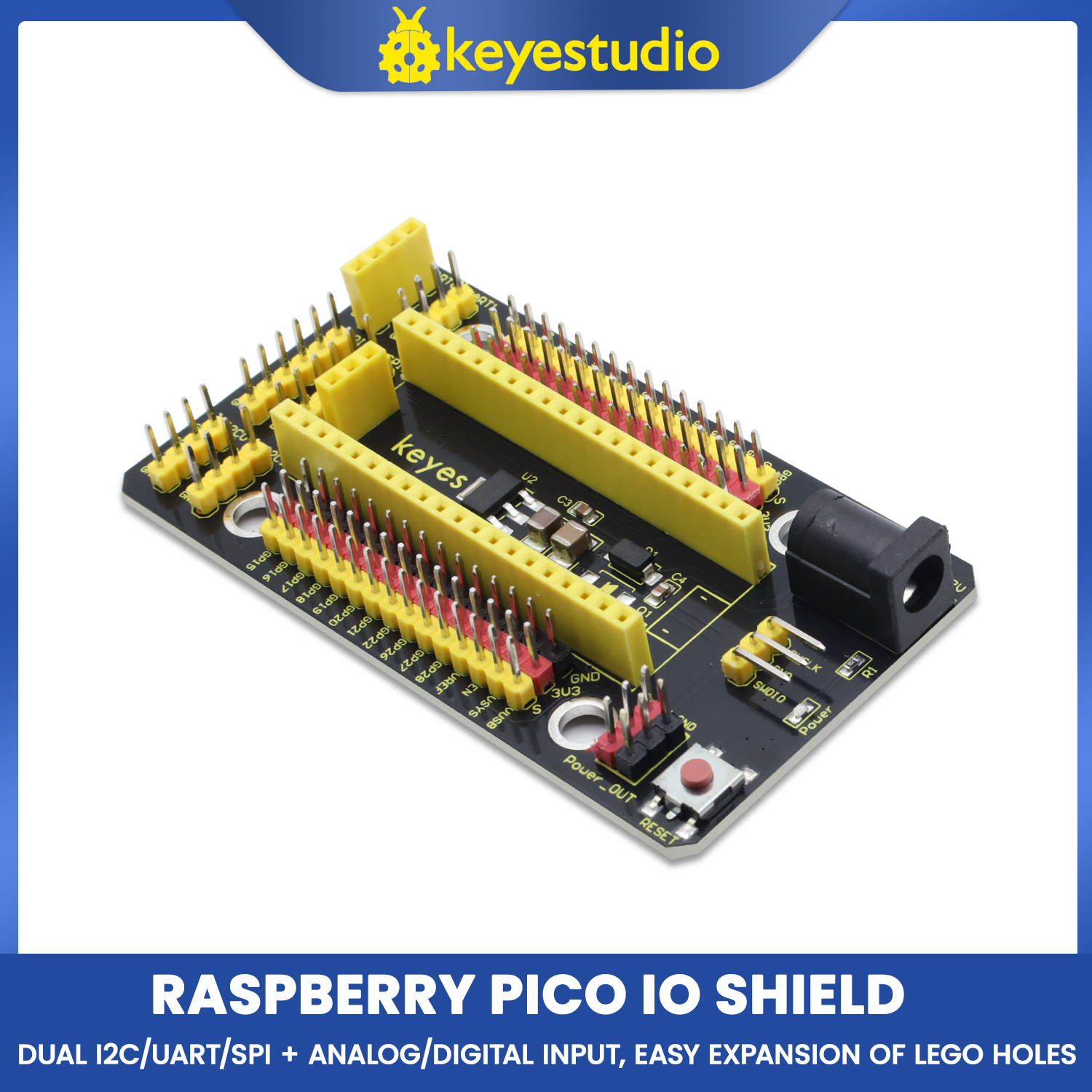 Diy Electronics Raspberry Pi - Keyestudio Raspberry Pi Pico IO Shield
