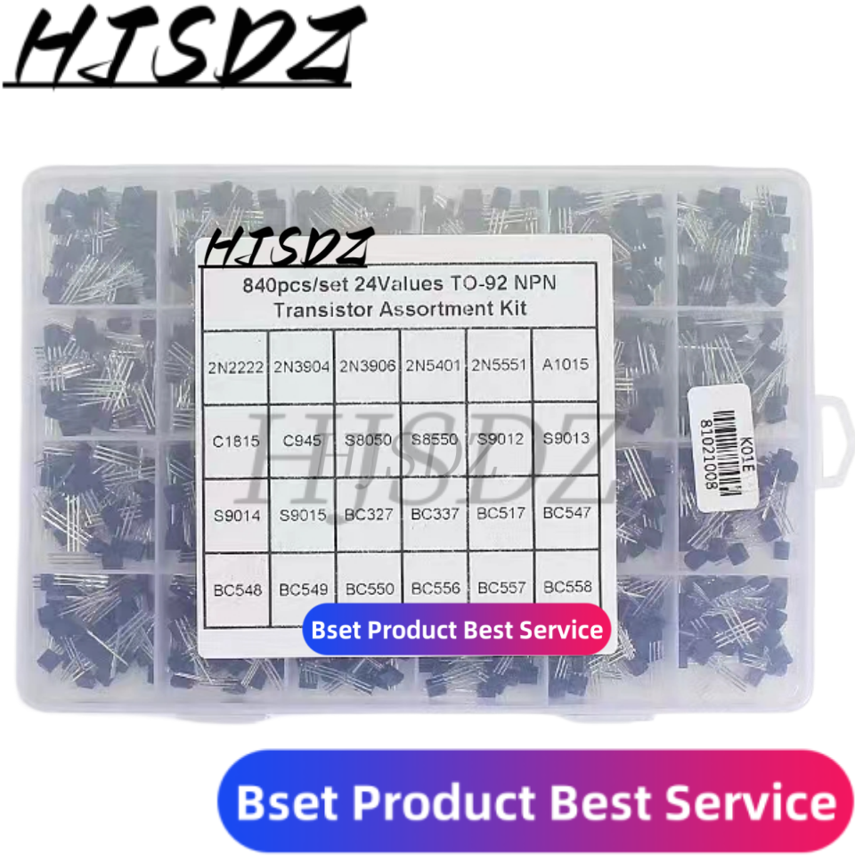 Mosfet Transistor Set - 480-900PCS TO-92 Transistor Kit assortment box