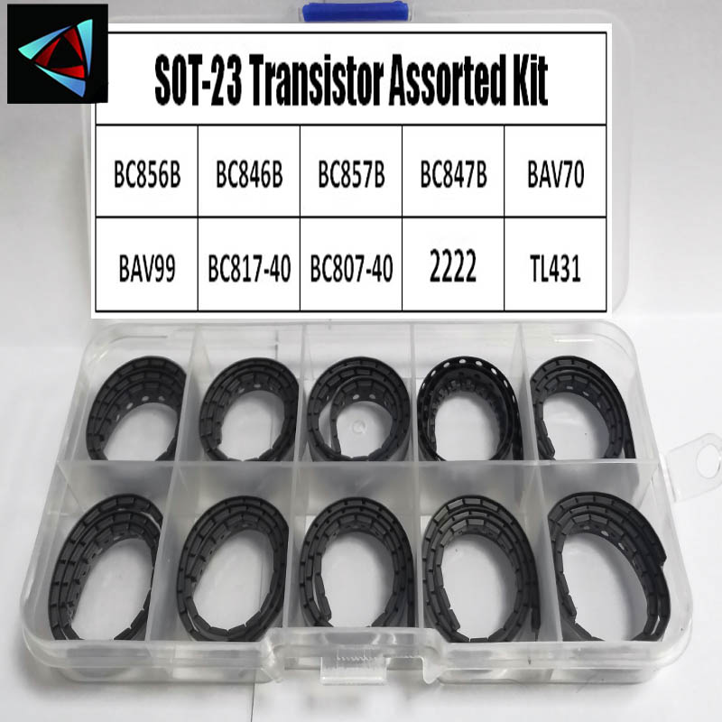 Mosfet Transistor Set - SOT-23 10 values SMD BC856 BC846