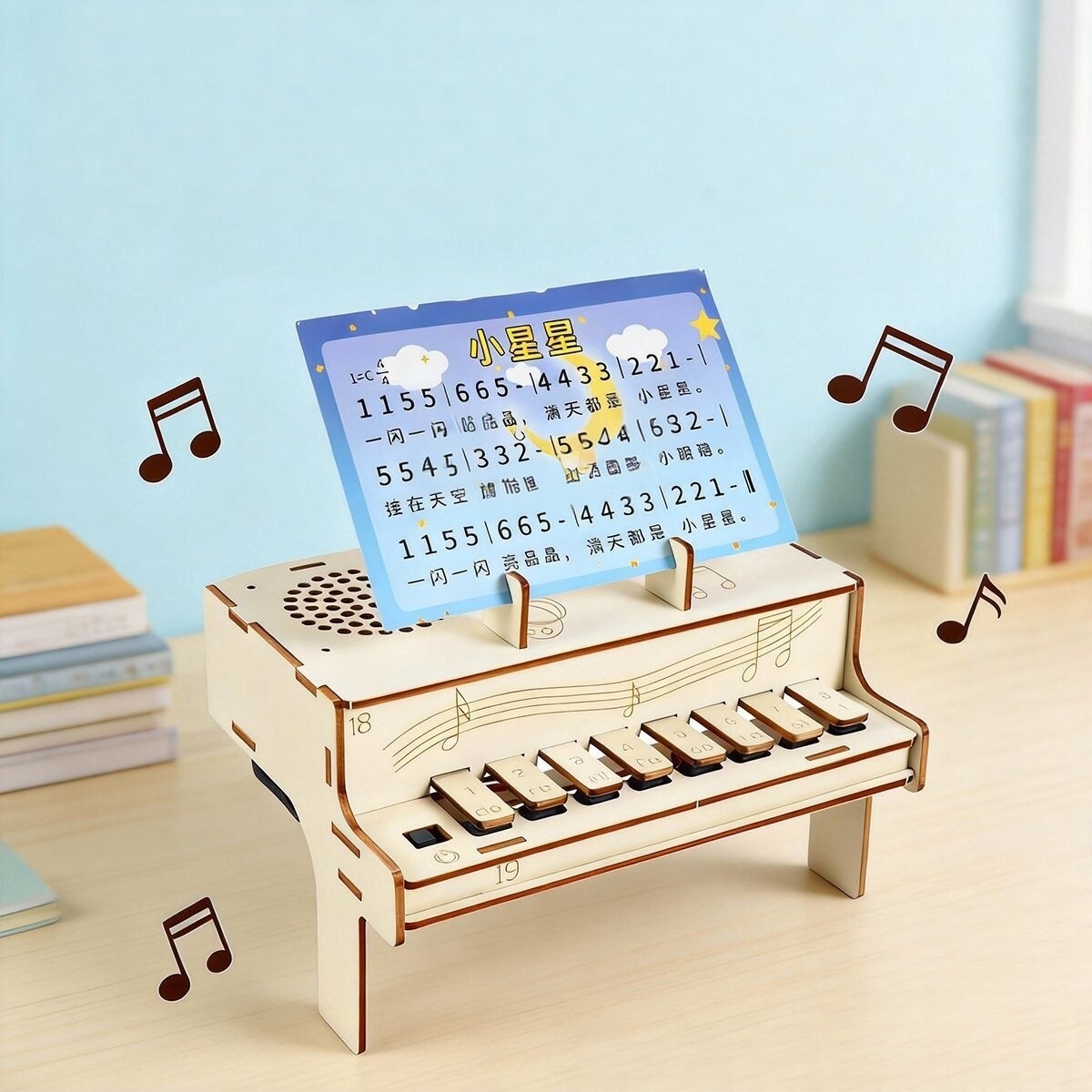 Diy Electronics For Kids - DIY Wooden Electronic Piano Model STEM