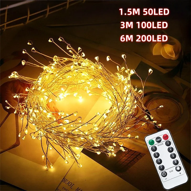 Diy Electronics News - 1.5/3/6M USB LED Firecracker String Lights