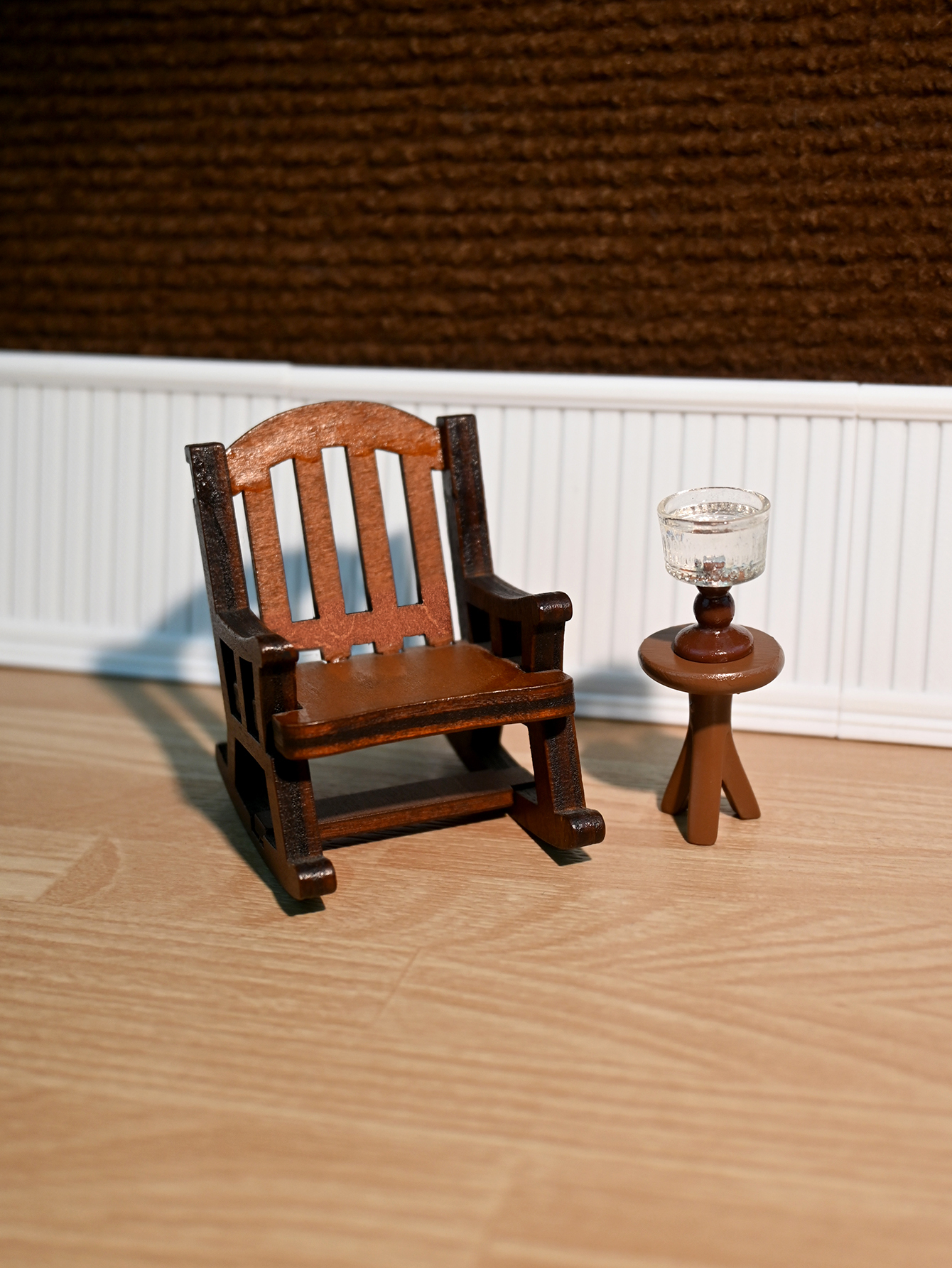 Diy Electronics Housing - Miniature Rocking Chair, Miniature Desk Lamp,