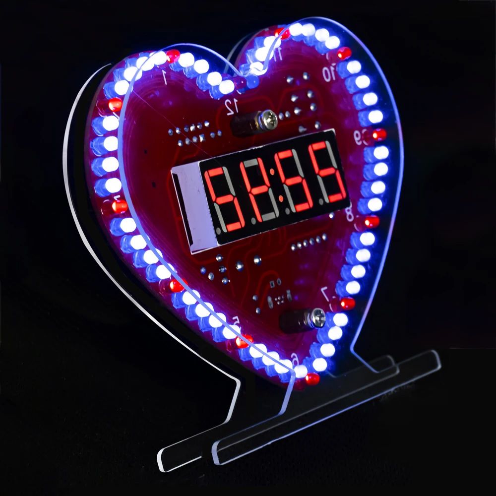 Diy Electronics Repair Kit - DIY Electronic Kit Multi-function Heart-Shaped LED