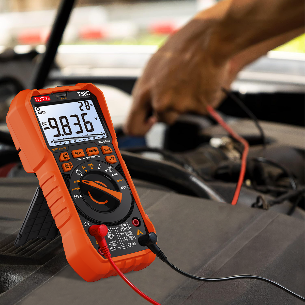 Multimeter Digital - T58B T58C Professional Automotive Multimeter 9999