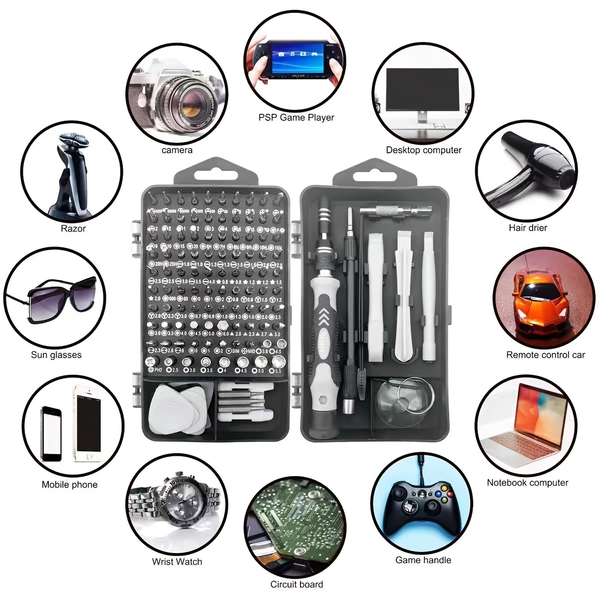 115in1 Screwdriver Bit Set, Hi – обзор и цена Diy Electronics Repair Kit