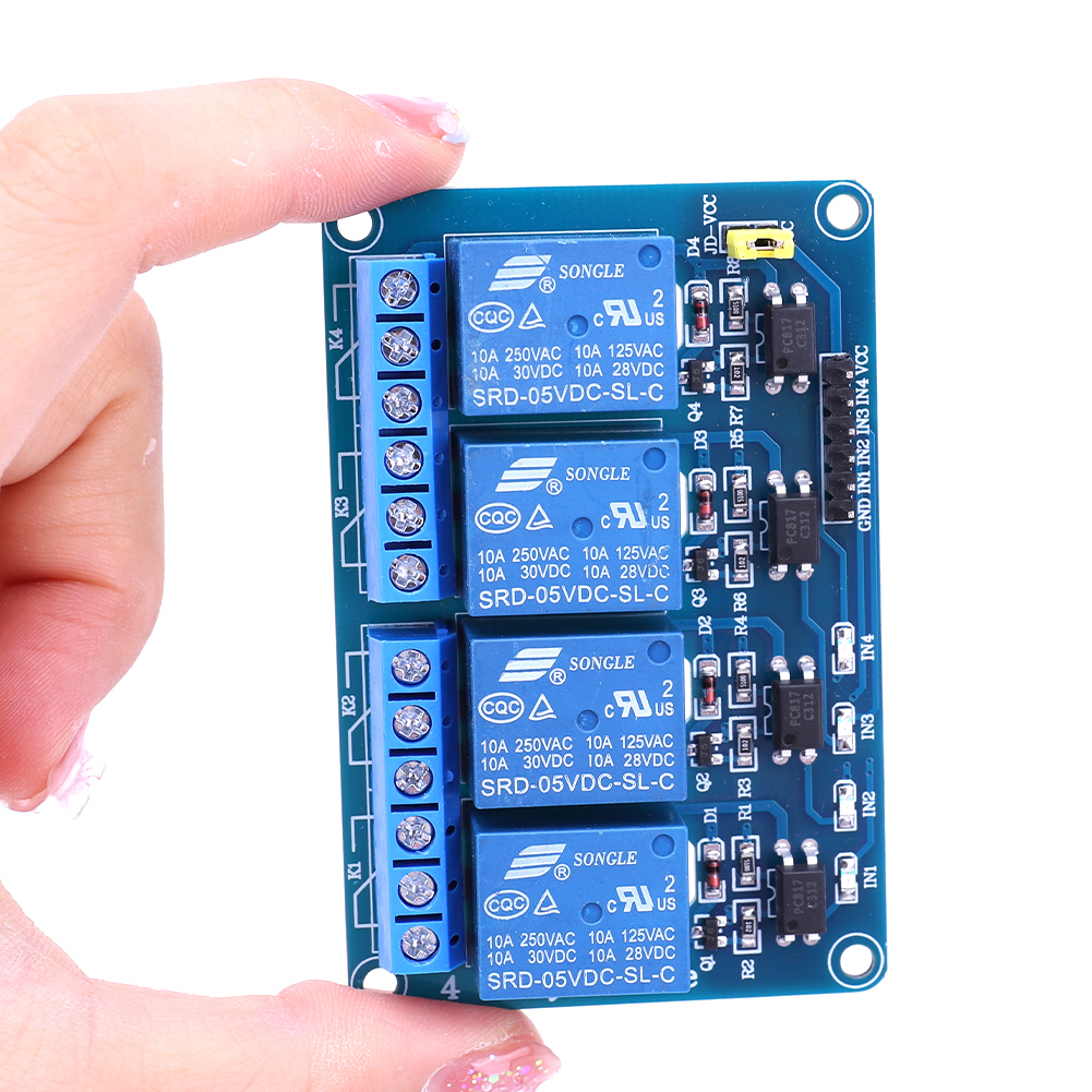 5V 12V 4 Channel Relay Board w – обзор и цена Relay Module 5V