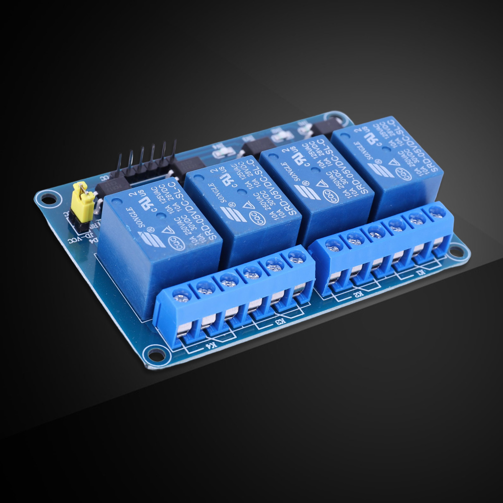 5V 12V 4 Channel Relay Board w – обзор и цена Relay Module 5V
