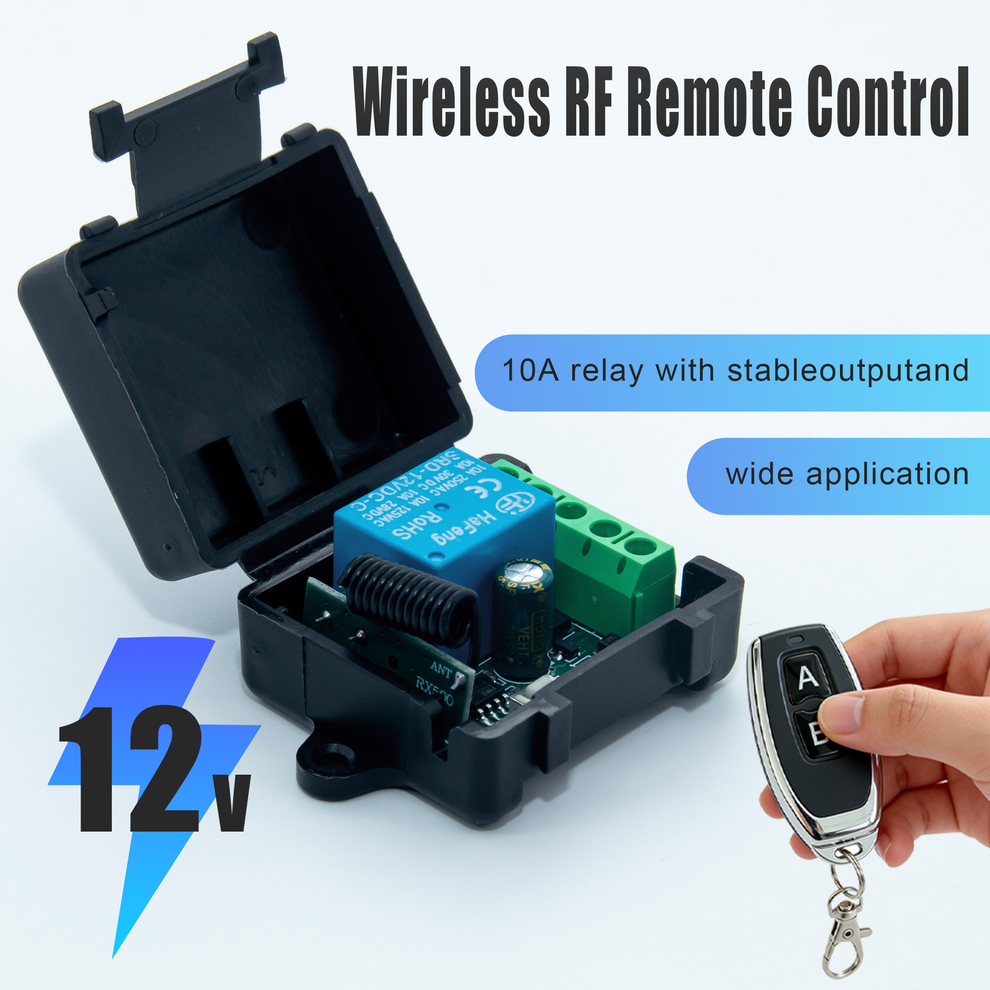DC 12V 433MHz Wireless Remote  – обзор и цена Relay Module 5V