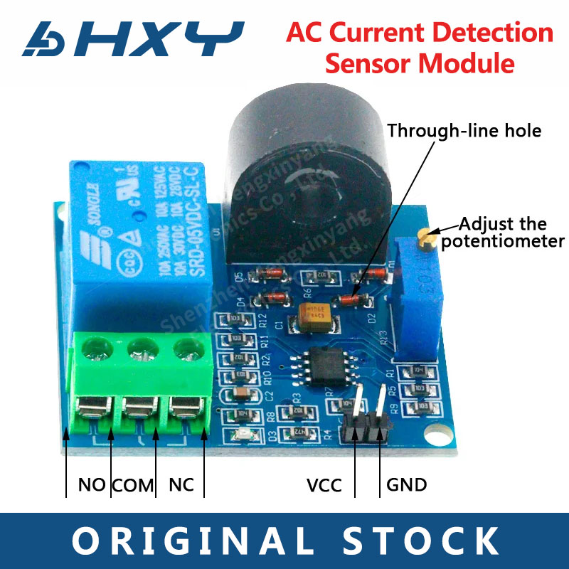 Hxy-1PCS AC Current Detection  – обзор и цена Relay Module 5V
