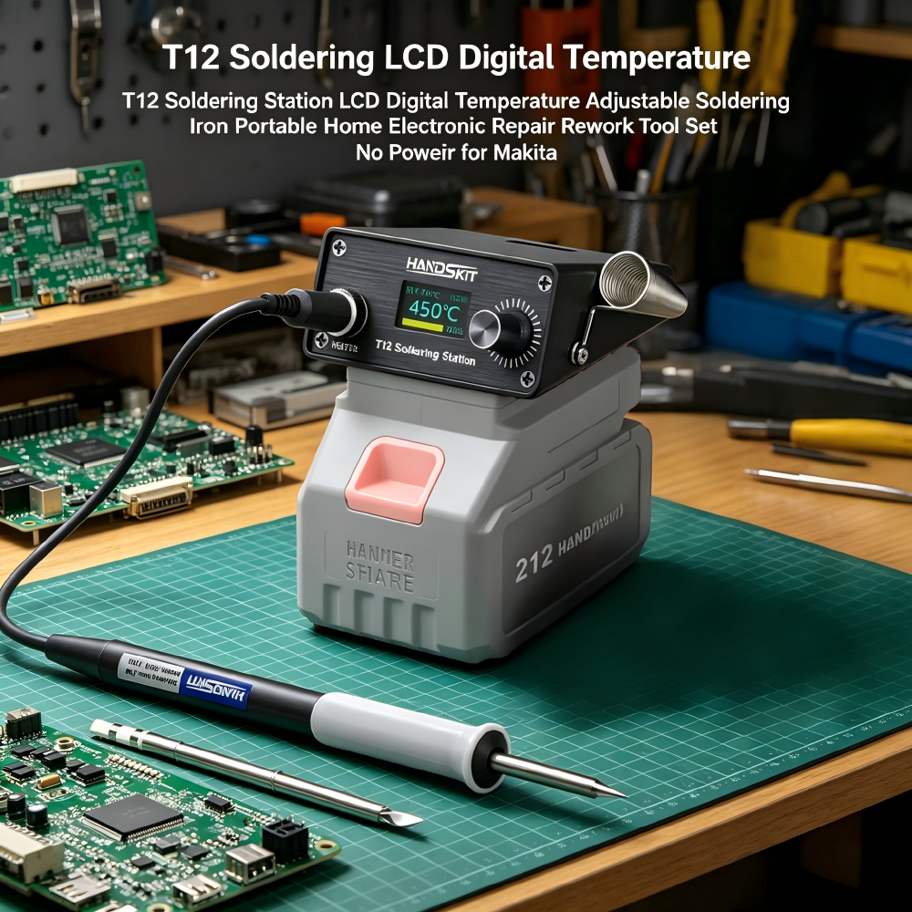 T12 Cordless Portable Solderin – обзор и цена Diy Soldering Station No Electronics