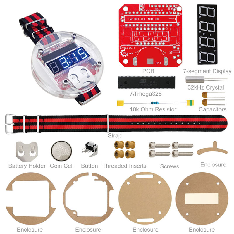 Single Chip LED Kit Clock DIY  – обзор и цена Learn Diy Electronics