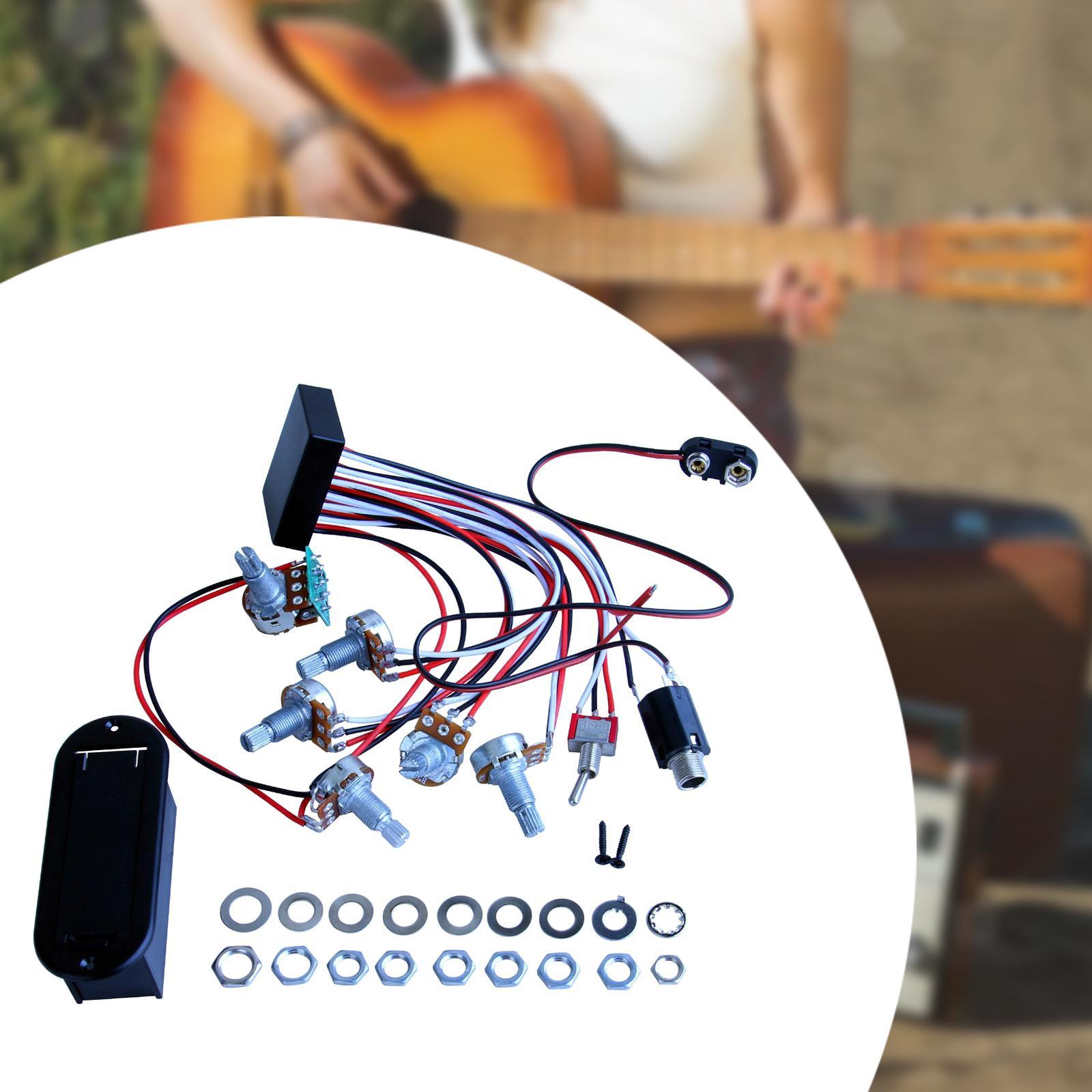 3 Band Active Passive Pickup R – обзор и цена Diy Guitar Electronics Kit
