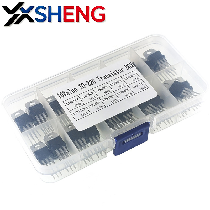 50PCS Voltage Regulator KIT 10 – обзор и цена Mosfet Transistor Set