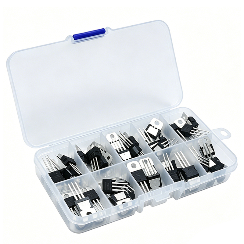 50PCS Voltage Regulator KIT 10 – обзор и цена Mosfet Transistor Set