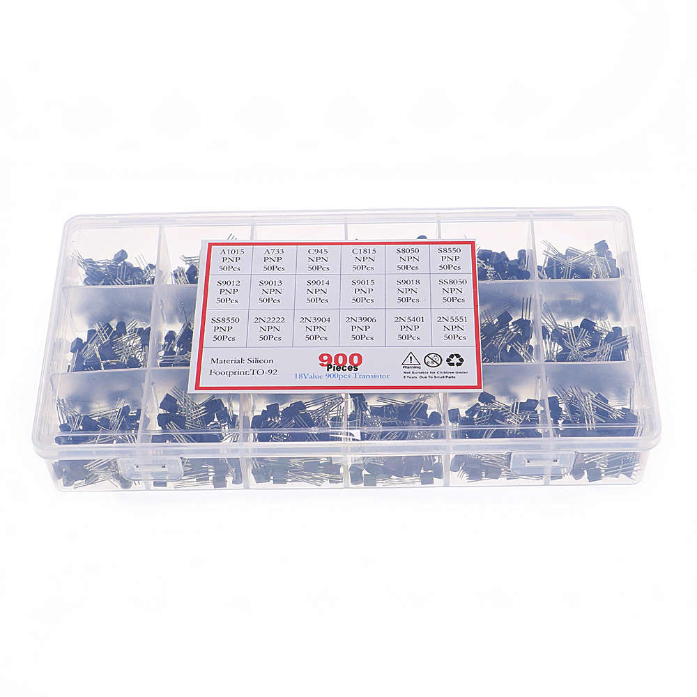 18 Value 900pcs Bipolar Triode – обзор и цена Mosfet Transistor Set