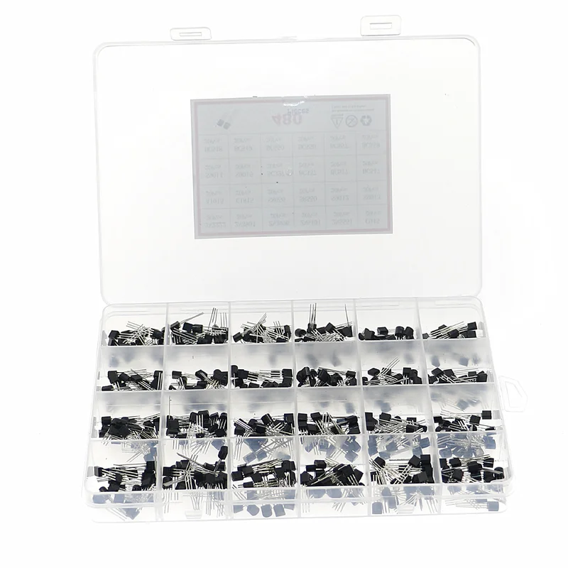 480Pcs 24Types NPN PNP Transis – обзор и цена Mosfet Transistor Set