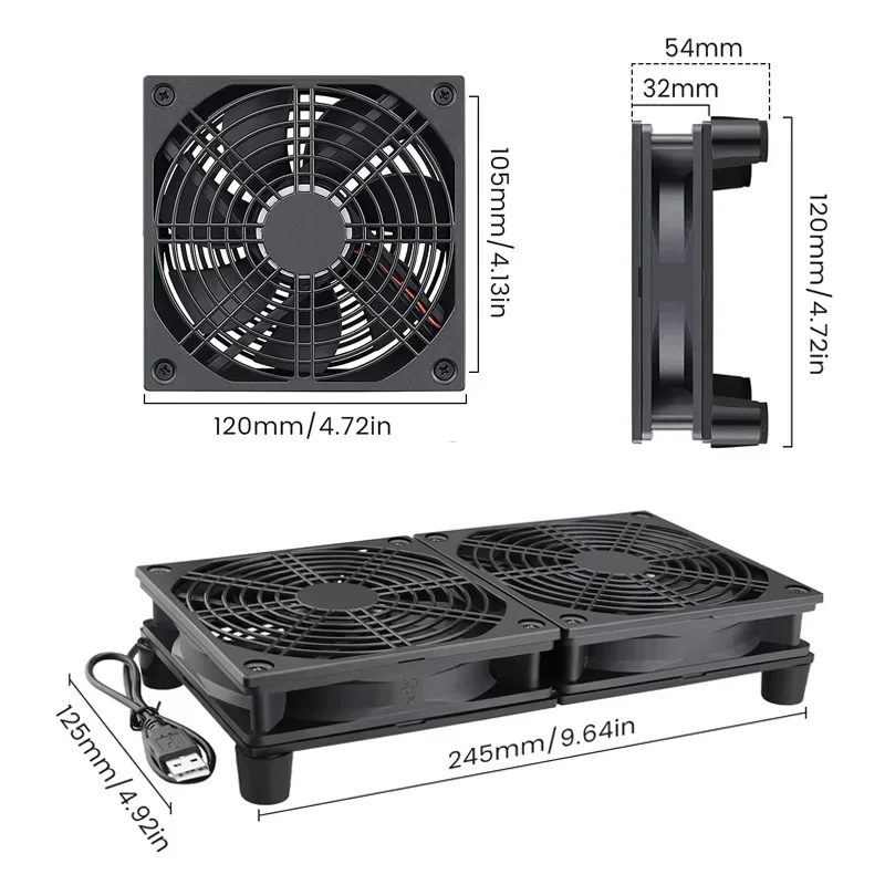 Router Cooling Fan High Airflo – обзор и цена Diy Electronics Housing