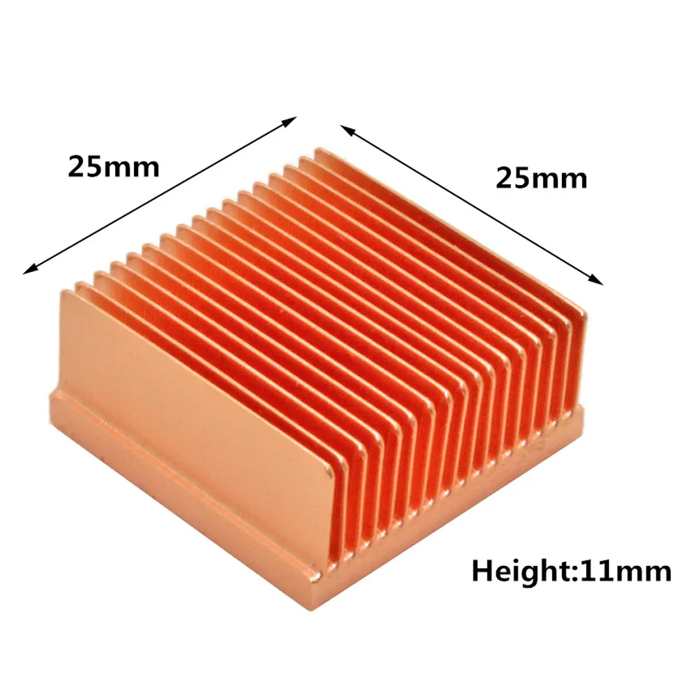 25x25x11mm Pure Copper Heatsin – обзор и цена Diy Electronics Raspberry Pi