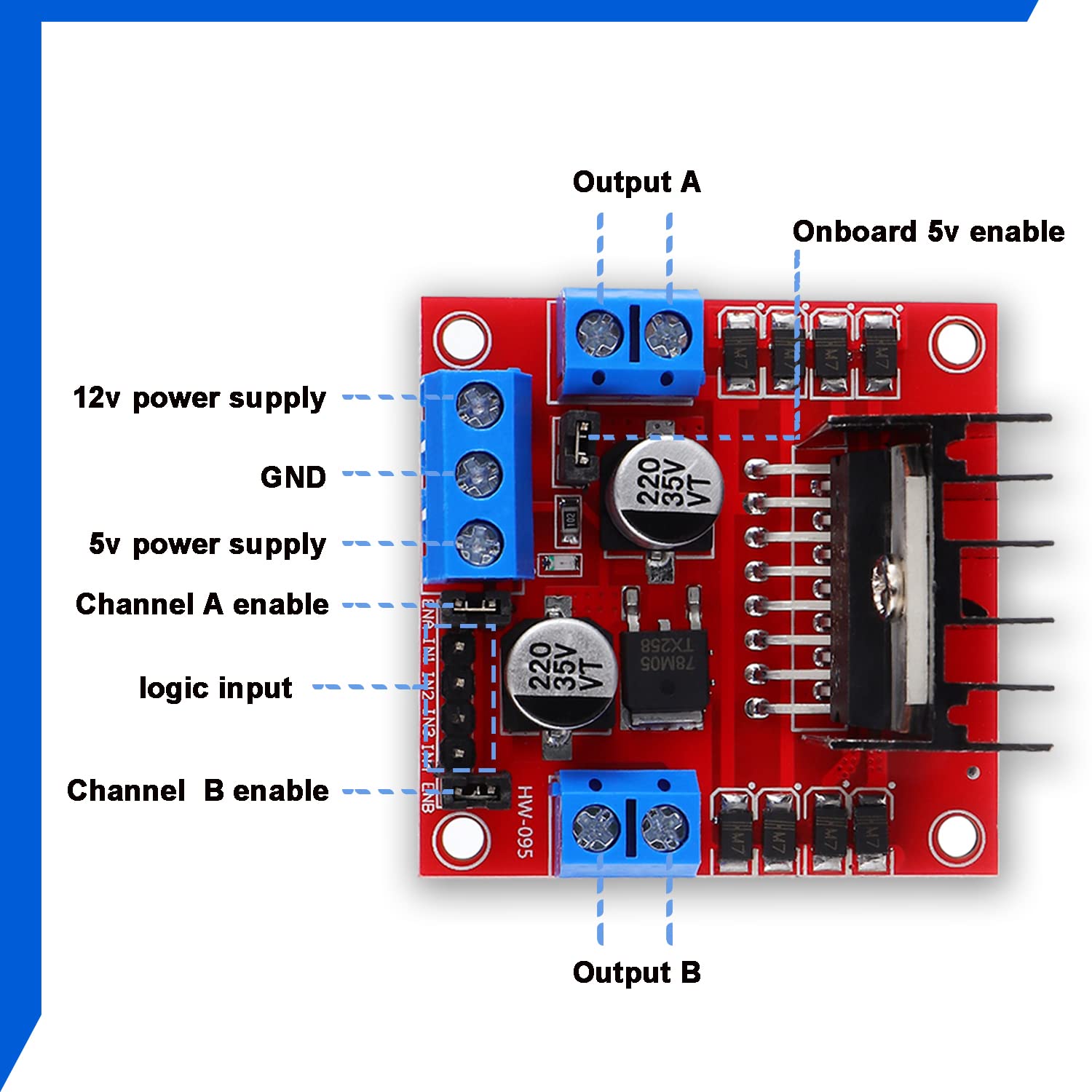 L298N Motor Drive Controller B – обзор и цена L298N Motor Driver