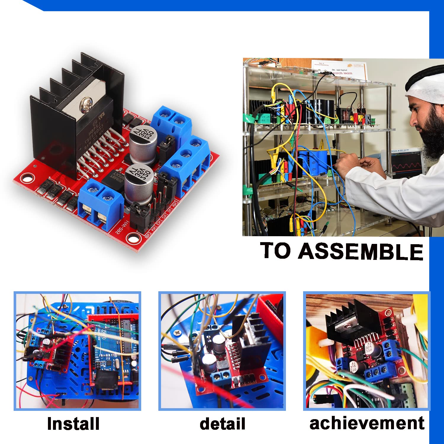 L298N Motor Drive Controller B – обзор и цена L298N Motor Driver