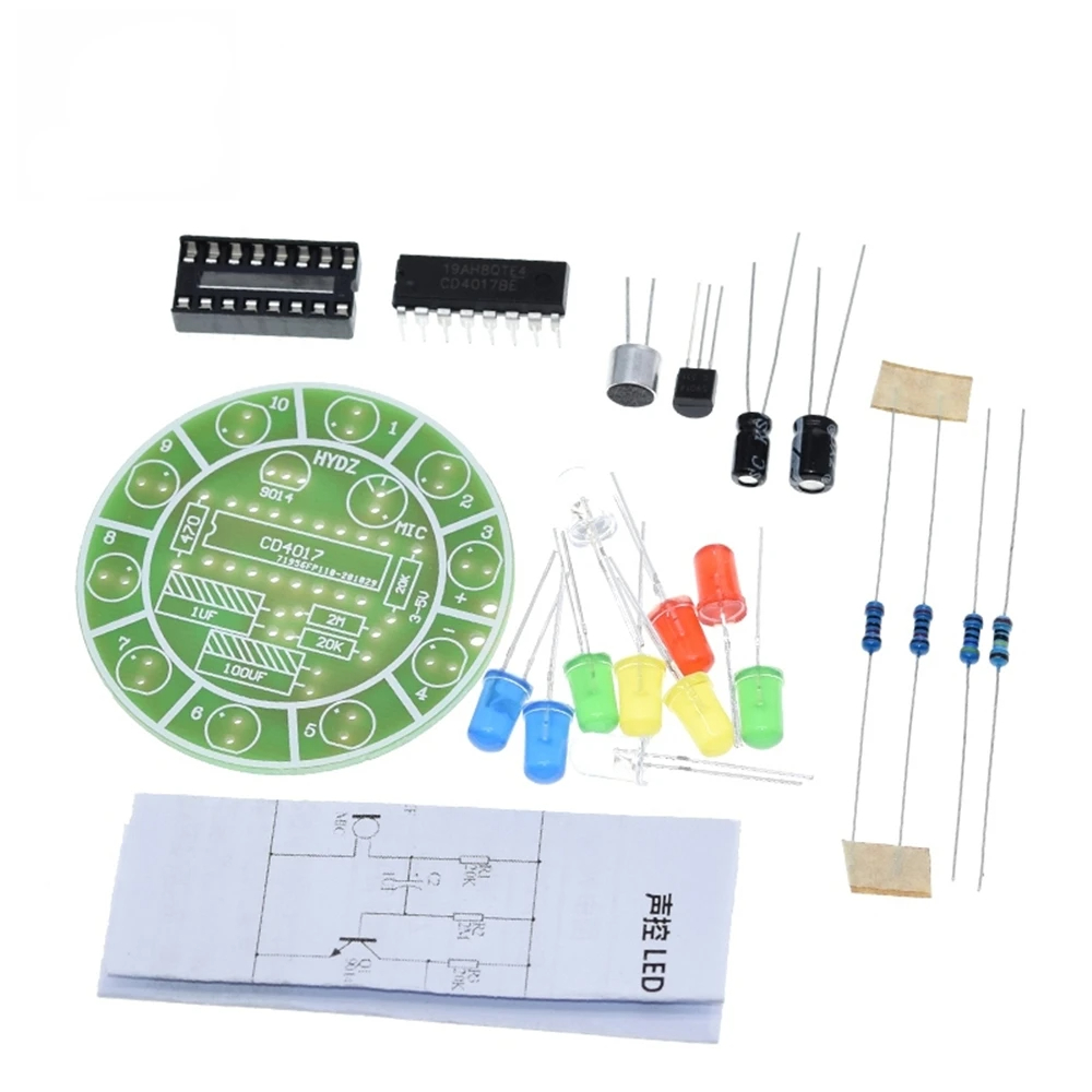 CD4017 Colorful Voice Control  – обзор и цена Diy Electronics Lab