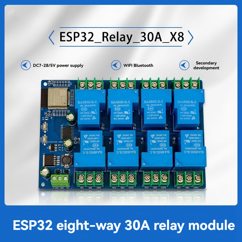 8 Channel Relay Module 30A DC7 – обзор и цена Relay Module 5V