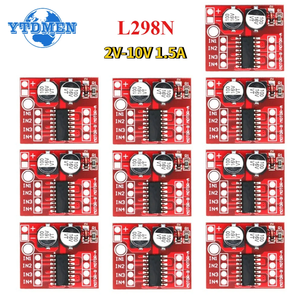 1/5/10pcs MX1508 DC Motor Driv – обзор и цена L298N Motor Driver