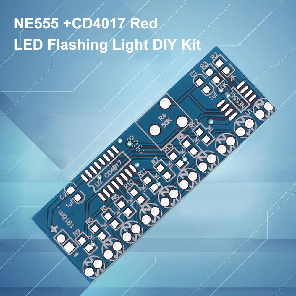 50PCS-5 NE555 +CD4017 Red LED  – обзор и цена Diy Electronics News