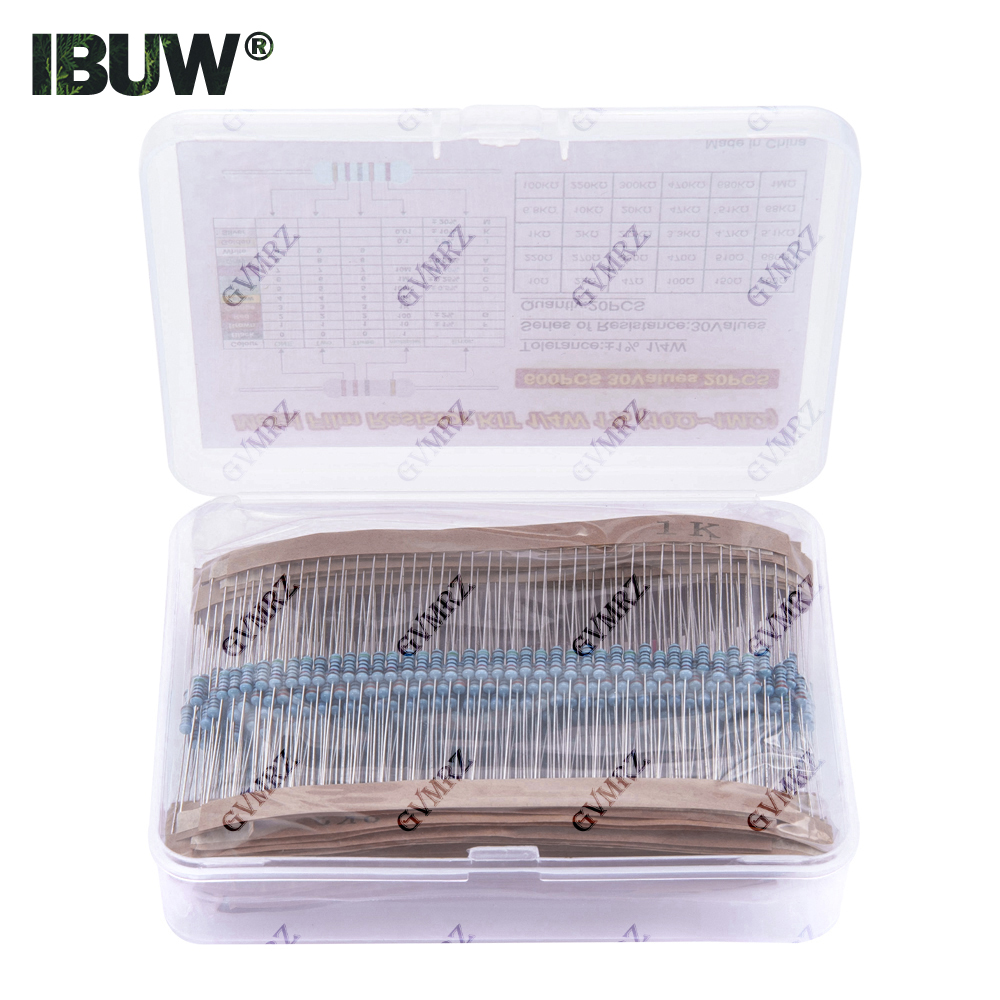 600PCS 30Values 1/4W Metal Fil – обзор и цена Diy Electronics Repair Kit