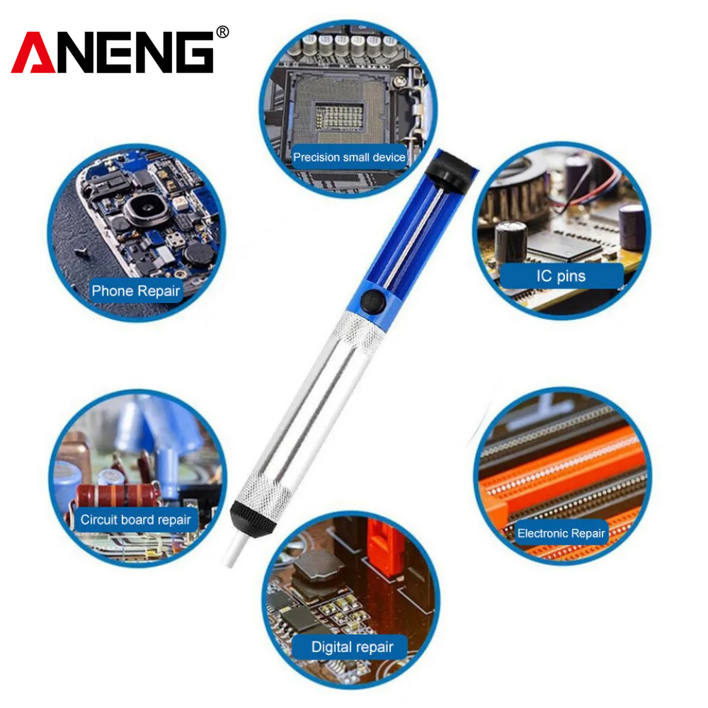 ANENG Desoldering Pump Iron De – обзор и цена Diy Electronics Bench