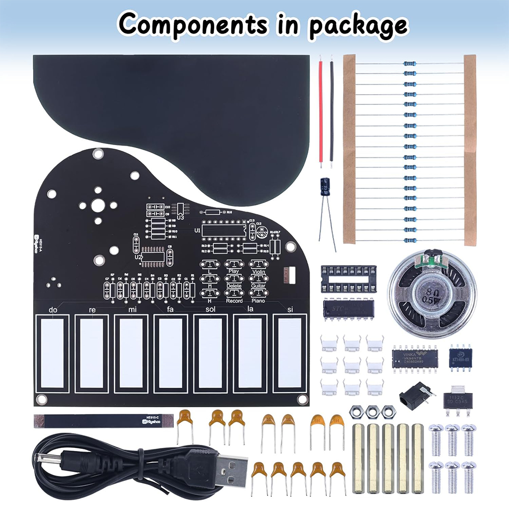 DIY Soldering Practice Kit 7 K – обзор и цена Diy Guitar Electronics Kit
