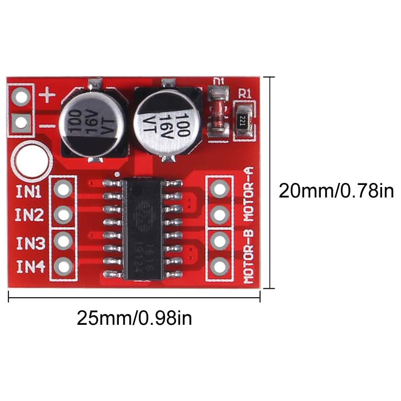 10PCS L298N Mini DC Motor Driv – обзор и цена L298N Motor Driver