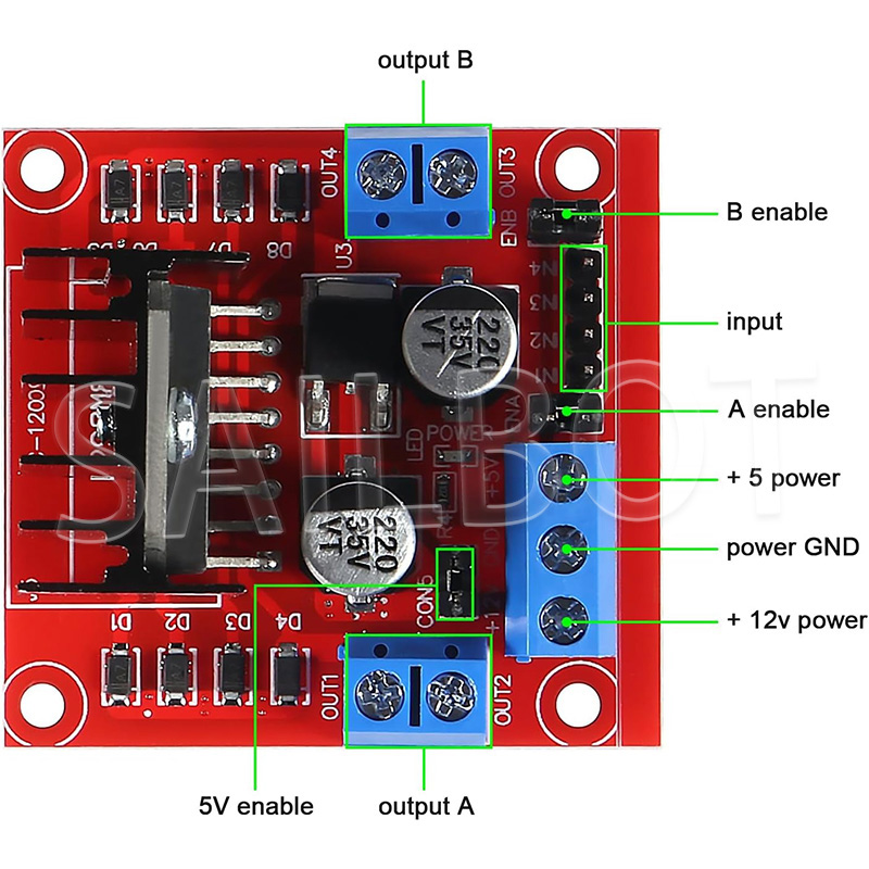 1/5/10PCS L298N DC Motor Drive – обзор и цена L298N Motor Driver