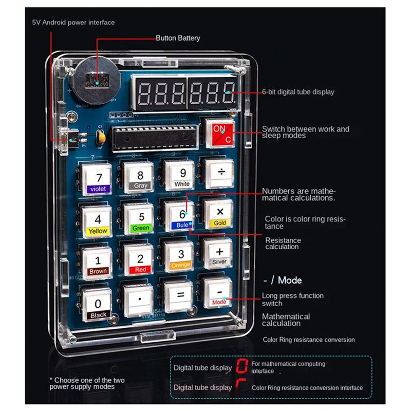 【HOT A69Z!】Calculator DIY Kit  – обзор и цена Homemade Diy Electronics