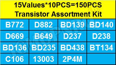 150PCS TO-126 Transistor Assor – обзор и цена Mosfet Transistor Set