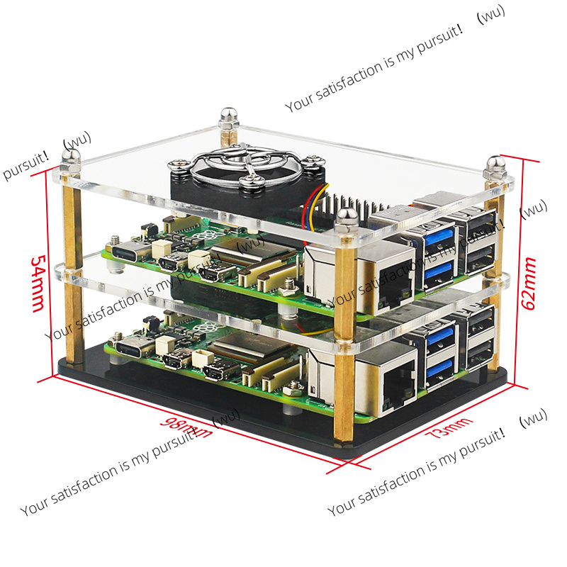 Raspberry Pi 5 Acrylic Case Tr – обзор и цена Diy Electronics Raspberry Pi