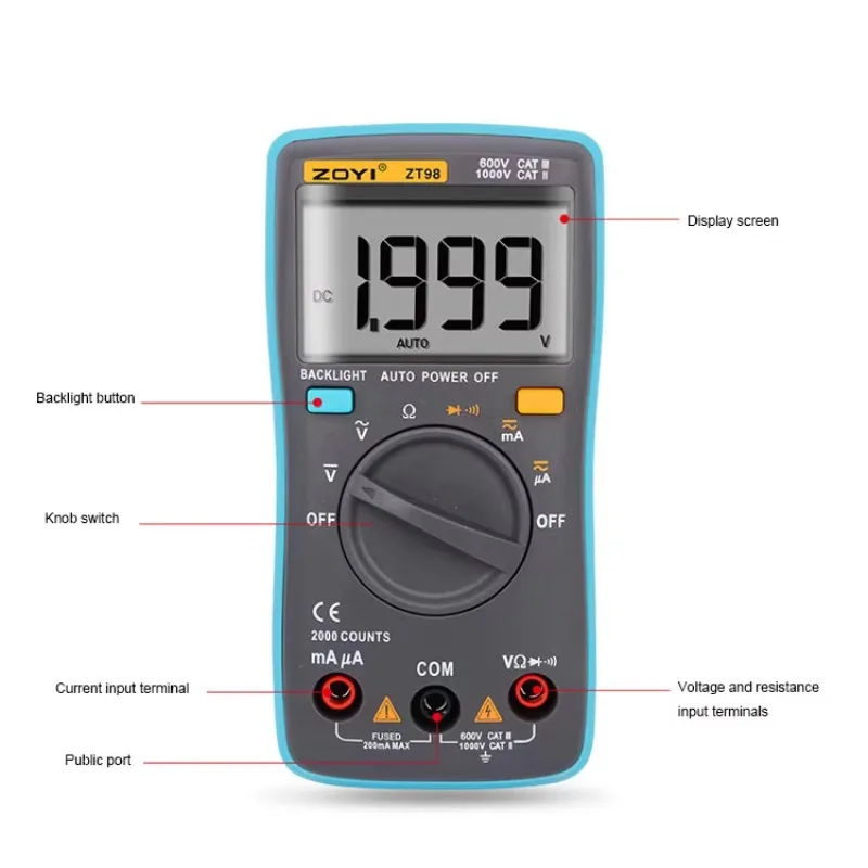 【Hot】ZOTEK ZT100 Digital Multi – обзор и цена Multimeter Digital