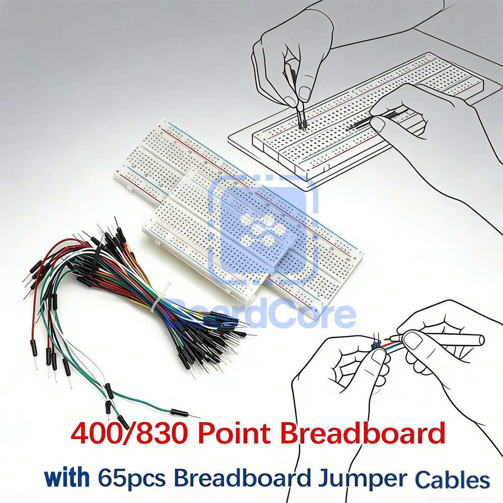 400/830 Point Breadboard Kit w – обзор и цена Diy Electronics Raspberry Pi