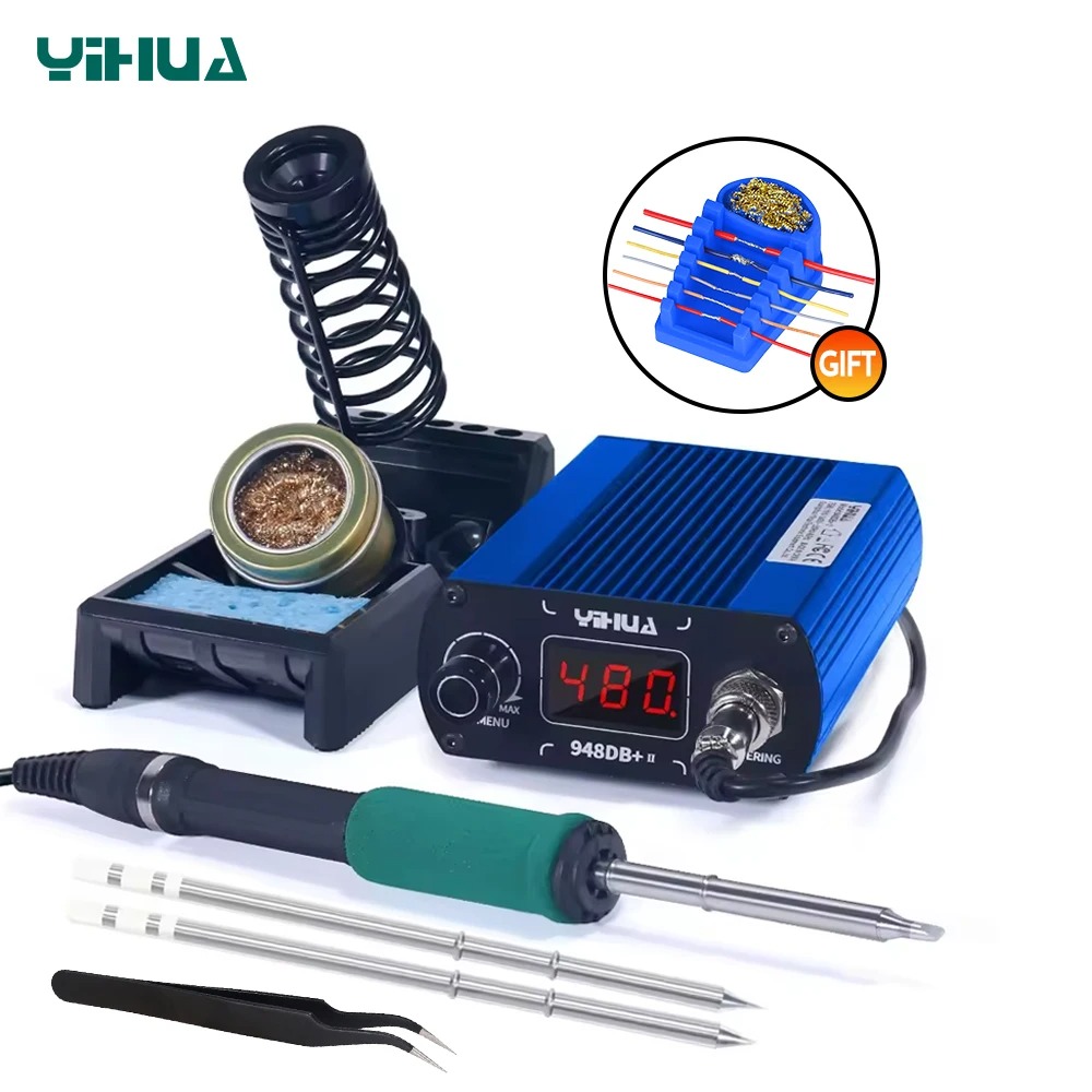 YIHUA 948DB+-II 75W Quick Heat – обзор и цена Diy Soldering Station No Electronics