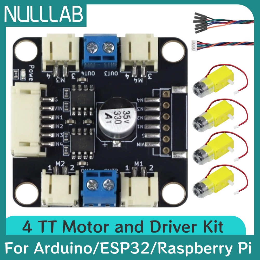 4 TT Motor and Driver Kit 4 DC – обзор и цена L298N Motor Driver