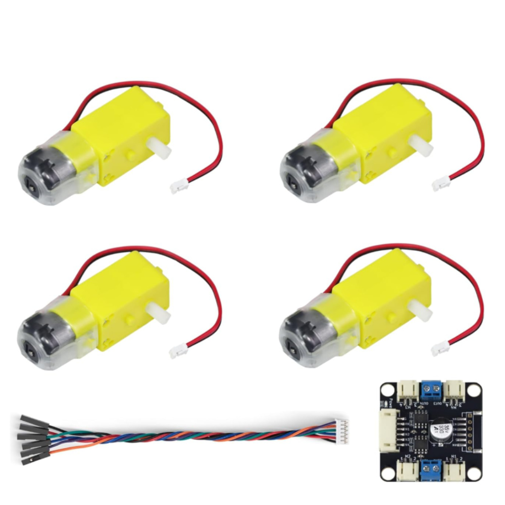 4 TT Motor and Driver Kit 4 DC – обзор и цена L298N Motor Driver