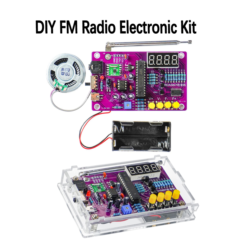 DIY FM Radio Electronic Kit 87 – обзор и цена Learn Diy Electronics