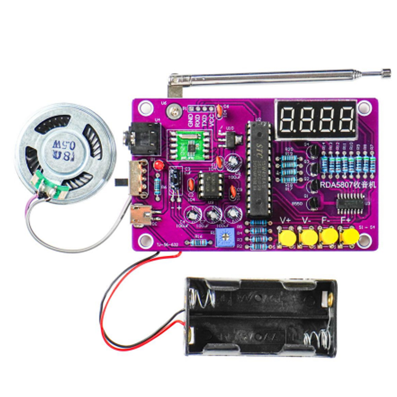 DIY FM Radio Electronic Kit 87 – обзор и цена Learn Diy Electronics